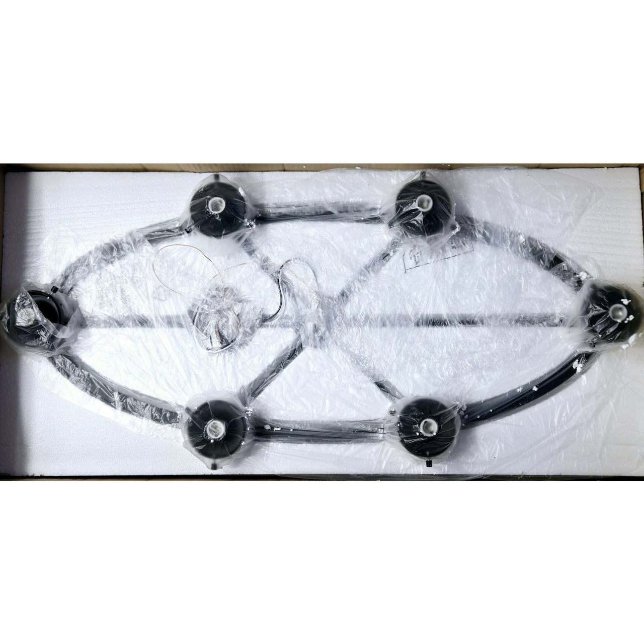 Signature Hardware 482692 Alfaro 6 Light 18" Wide Ring Chandelier - Matte Black
