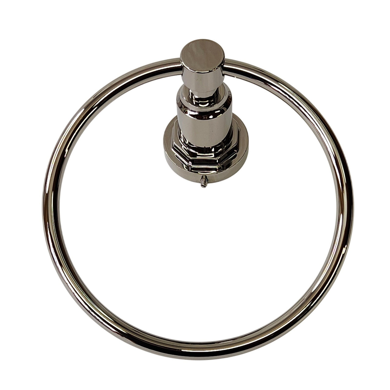 Signature Hardware 447228 Greyfield Towel Ring - Polished Nickel READ