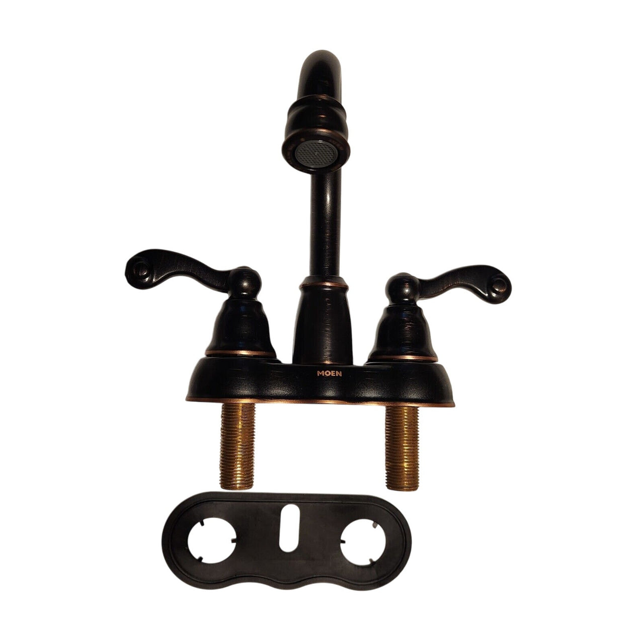Moen WS84003BRB Traditional High Arc Bathroom Faucet - Mediterranean Bronze