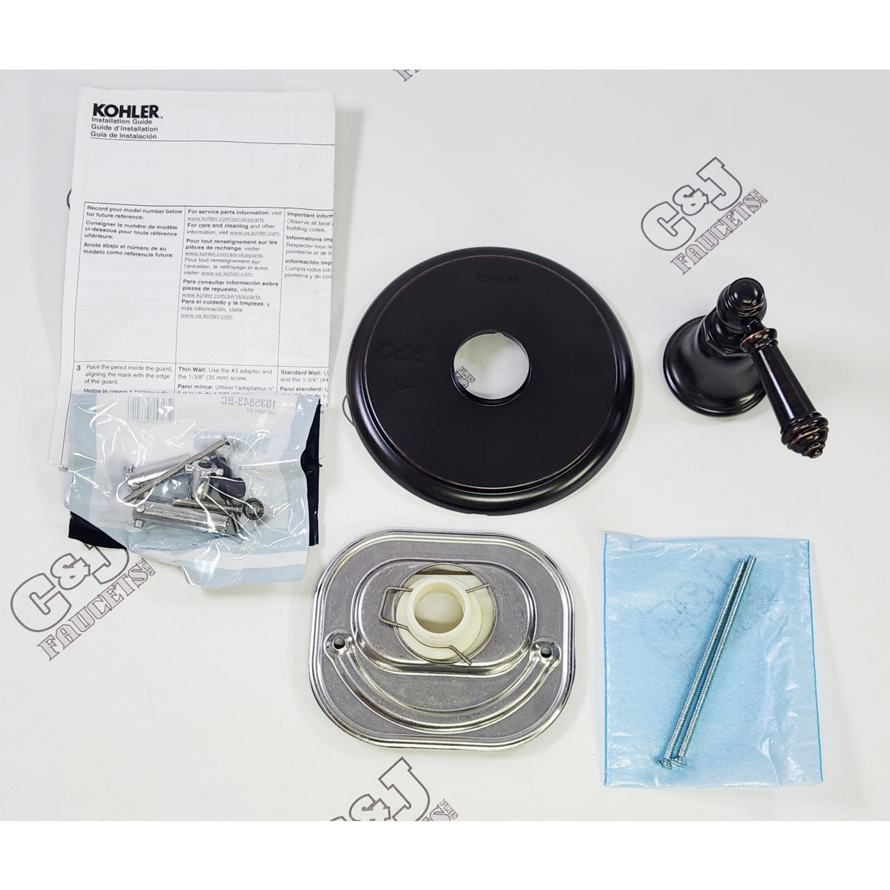Kohler T72769-4-2BZ Artifacts Thermostatic Valve Trim Only - Oil Rubbed Bronze