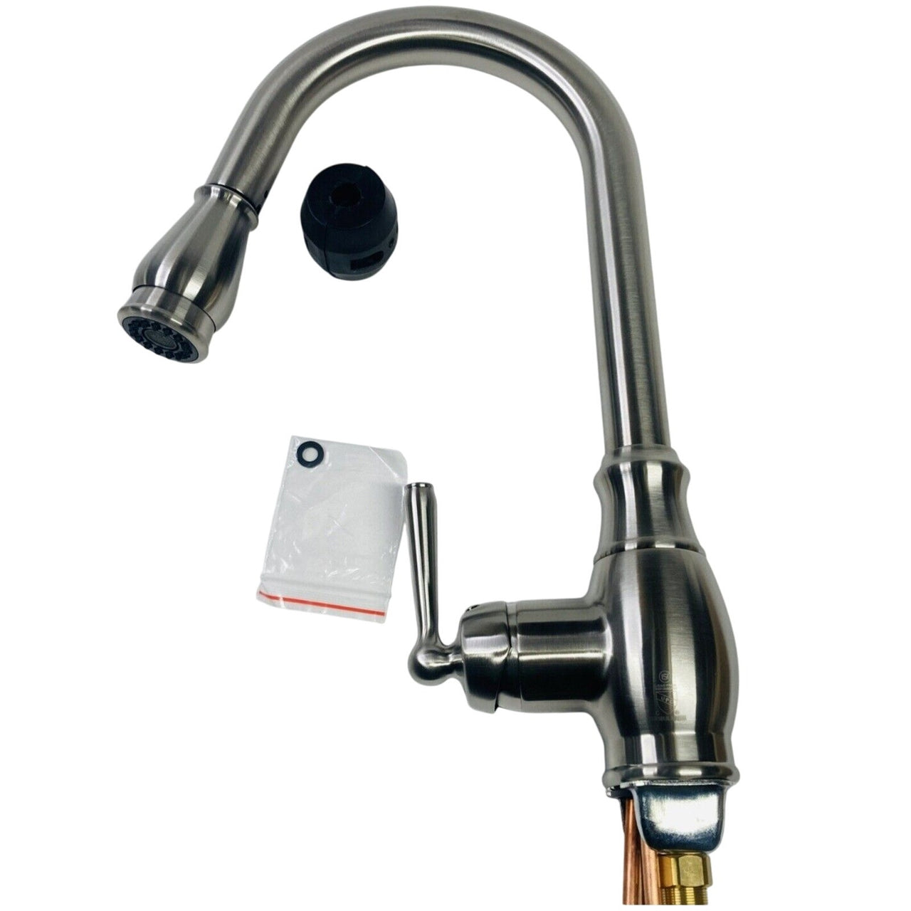 Signature Hardware 356024 Withrow Pull Down Kitchen Faucet - Brushed Nickel
