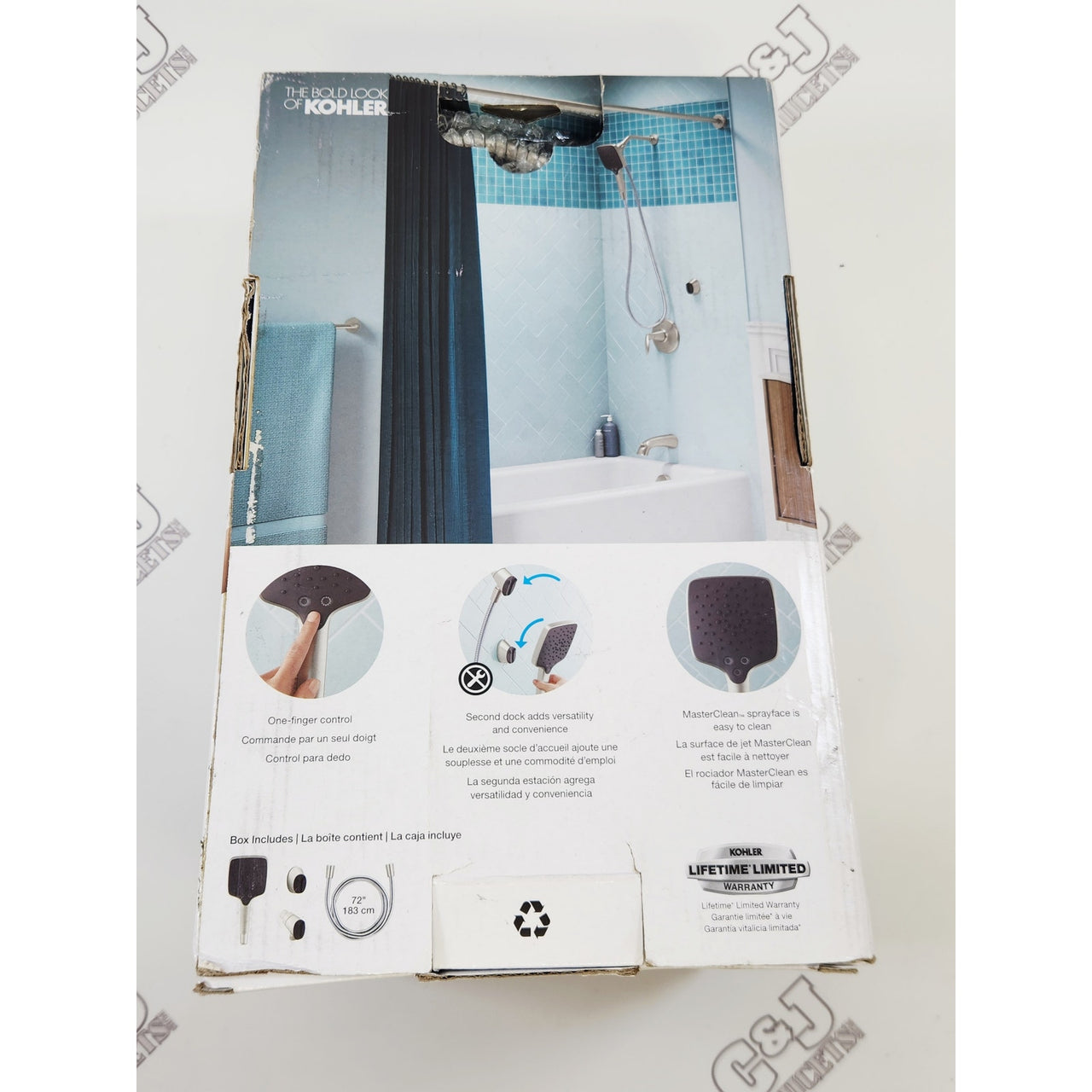 Kohler R24163-G-BN Rain Duet Multifunction 1.75 GPM Handshower - Brushed Nickel