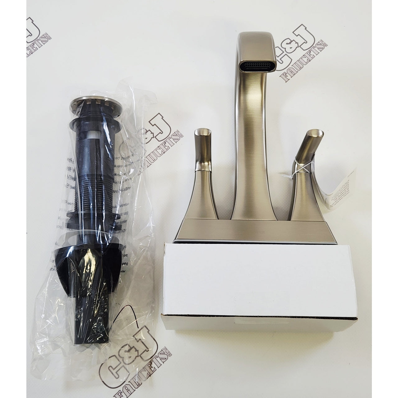Pfister LF-048-BIEGS Bruxie 4" Centerset Faucet-Spot Defense Brushed Nickel READ