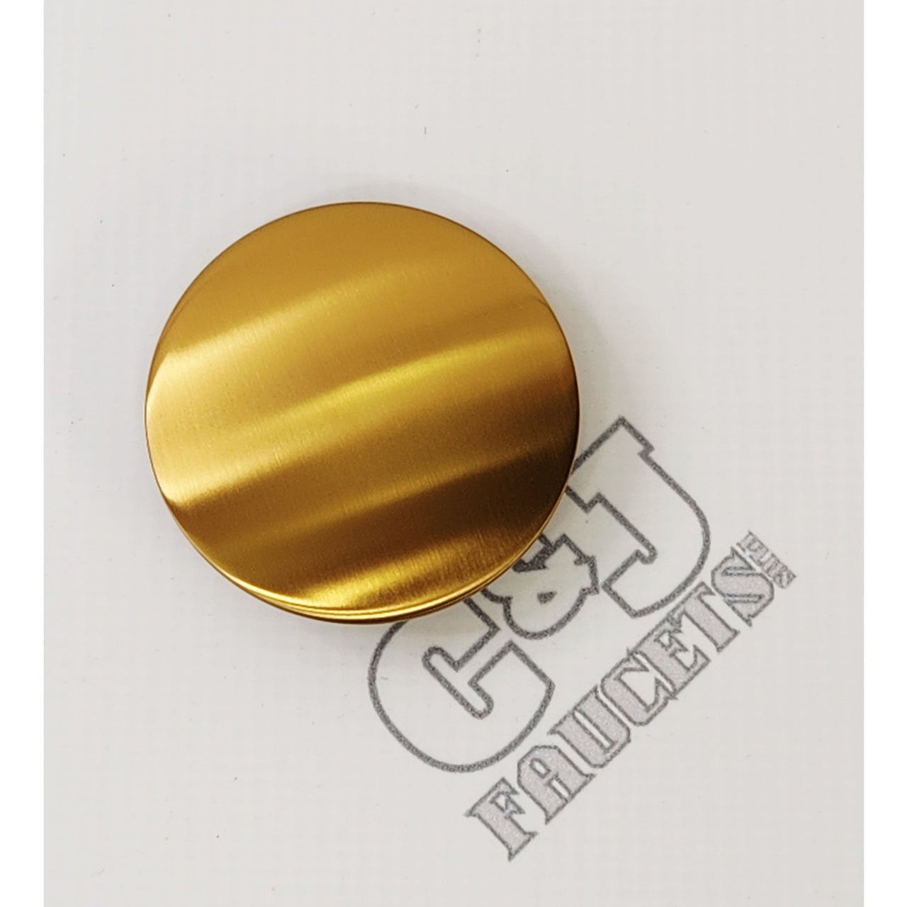 Signature Hardware 483525 Finished Drain Cap - Brushed Gold
