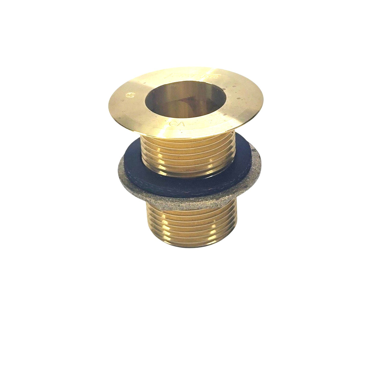 Fisher 84085 1" x 2" Brass Drain Sink Waste Socket Kit with Locknut and Washer