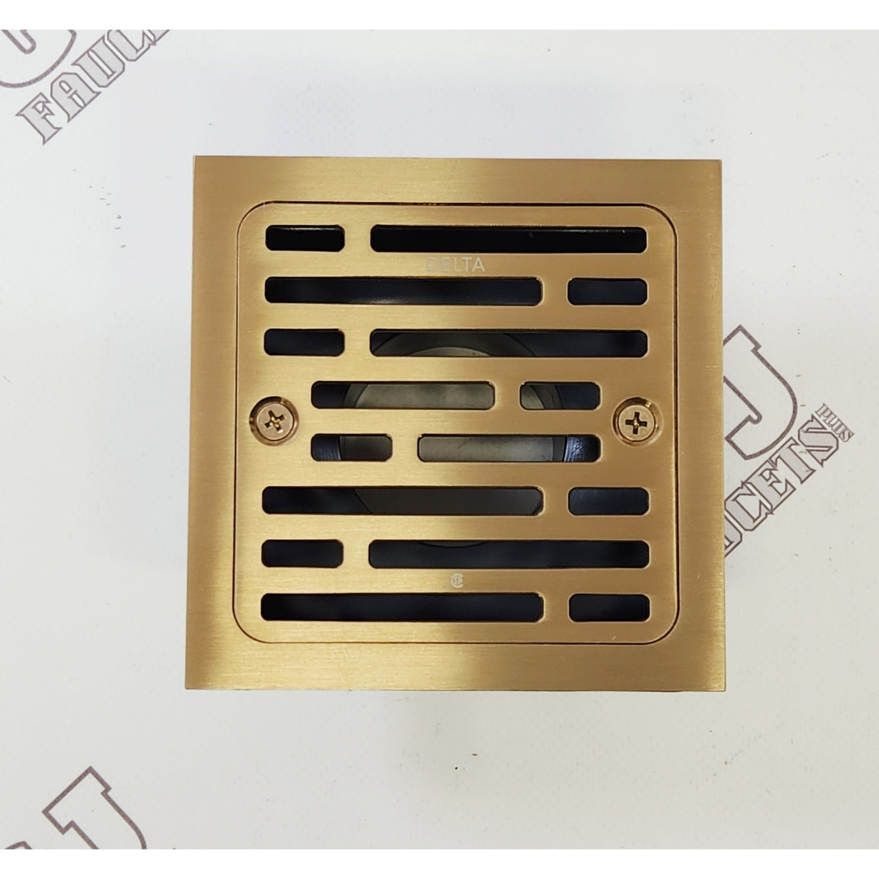 Delta DT062412-CZ 4" Tile-In Square Shower Drain - Champagne Bronze READ