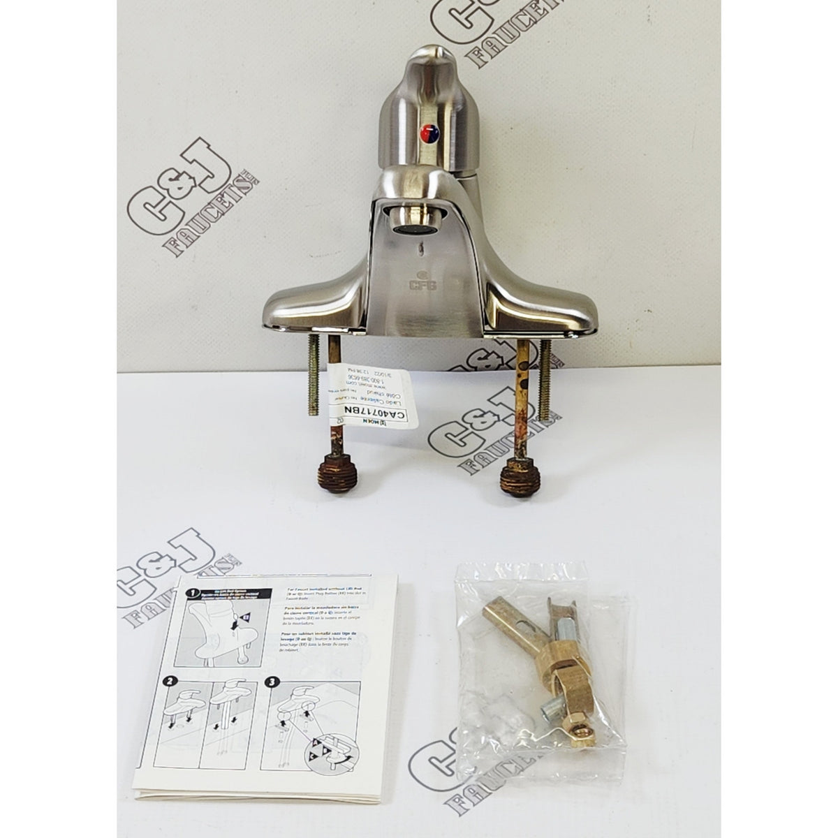 Moen CA40717BN Cornerstone 1.2 GPM Centerset Bathroom Faucet - Brushed Nickel