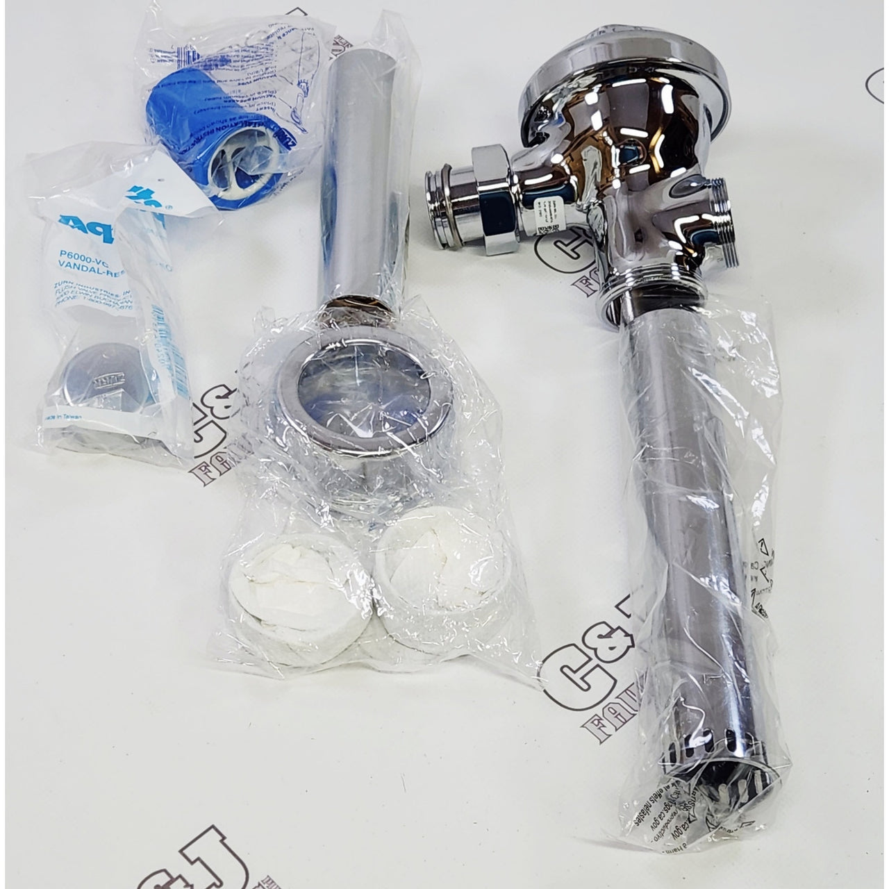 Zurn Z6000 Aquaflush Bathroom Exposed Manual Diaphragm Flush Valve - Chrome READ
