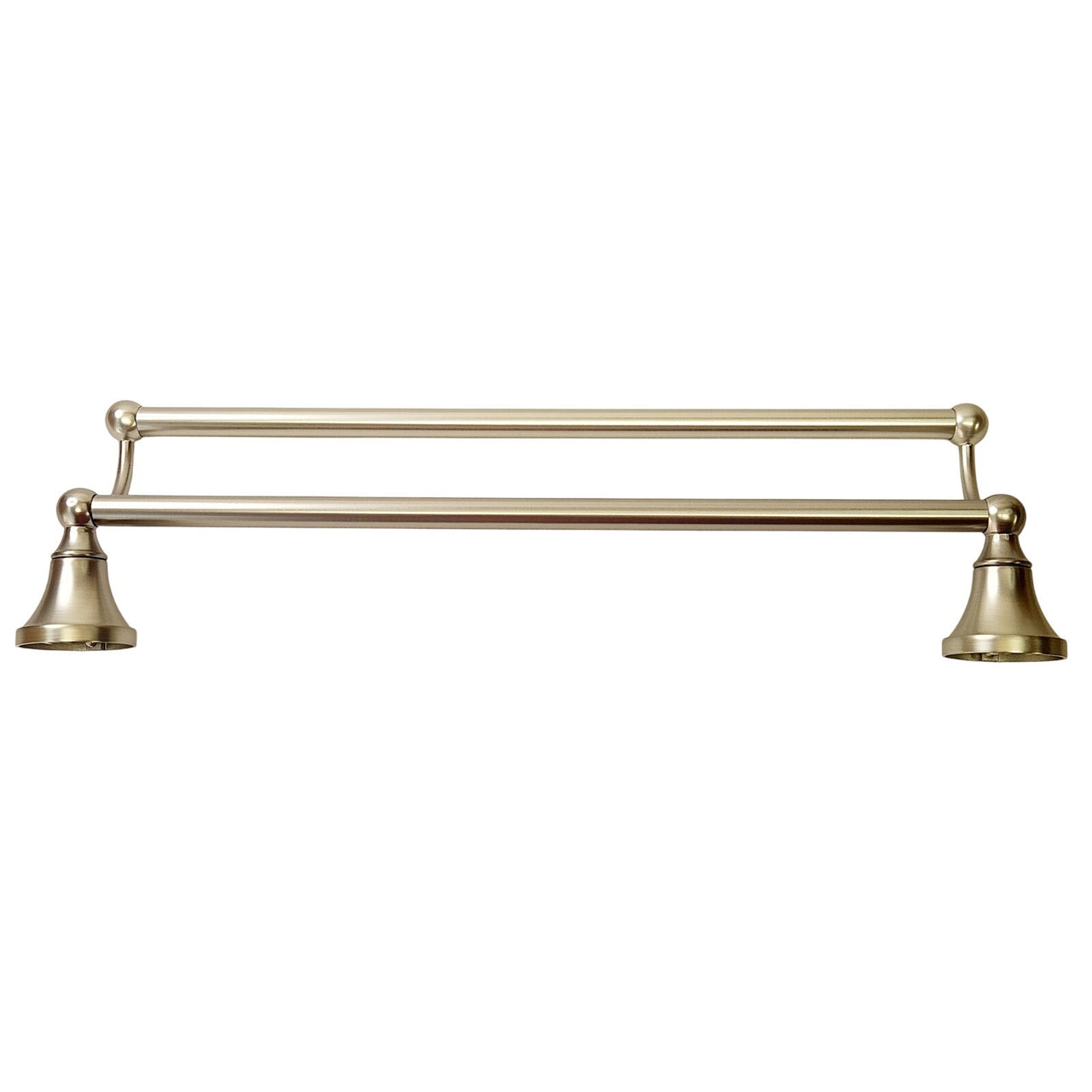 Signature Hardware 353565 Seattle Collection 18" Double Towel Bar - Brush Nickel