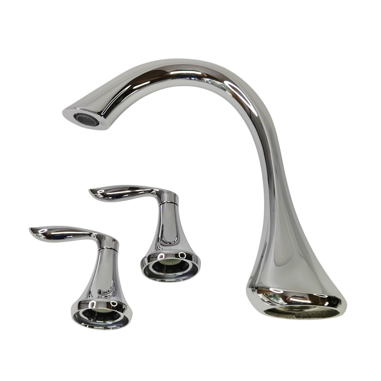 Moen T493 Eva Two Handle Roman Tub Faucet (Trim Only) - Polished Chrome
