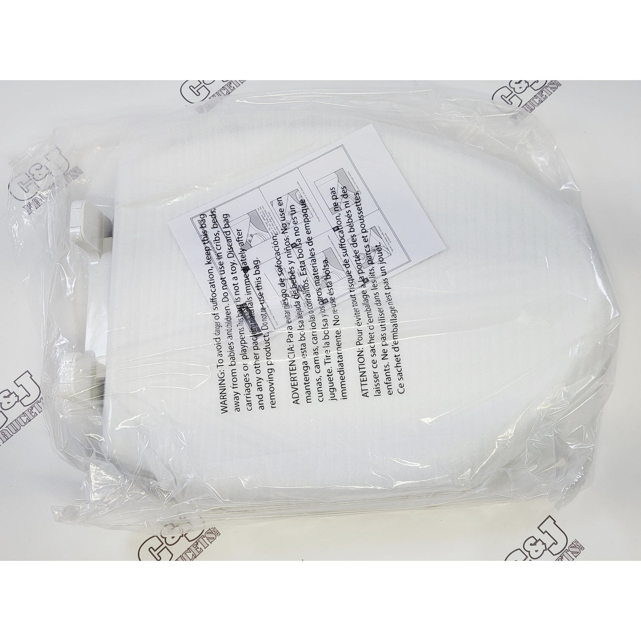 American Standard 5350110.020 Cadet 3 Elongated Toilet Seat - White