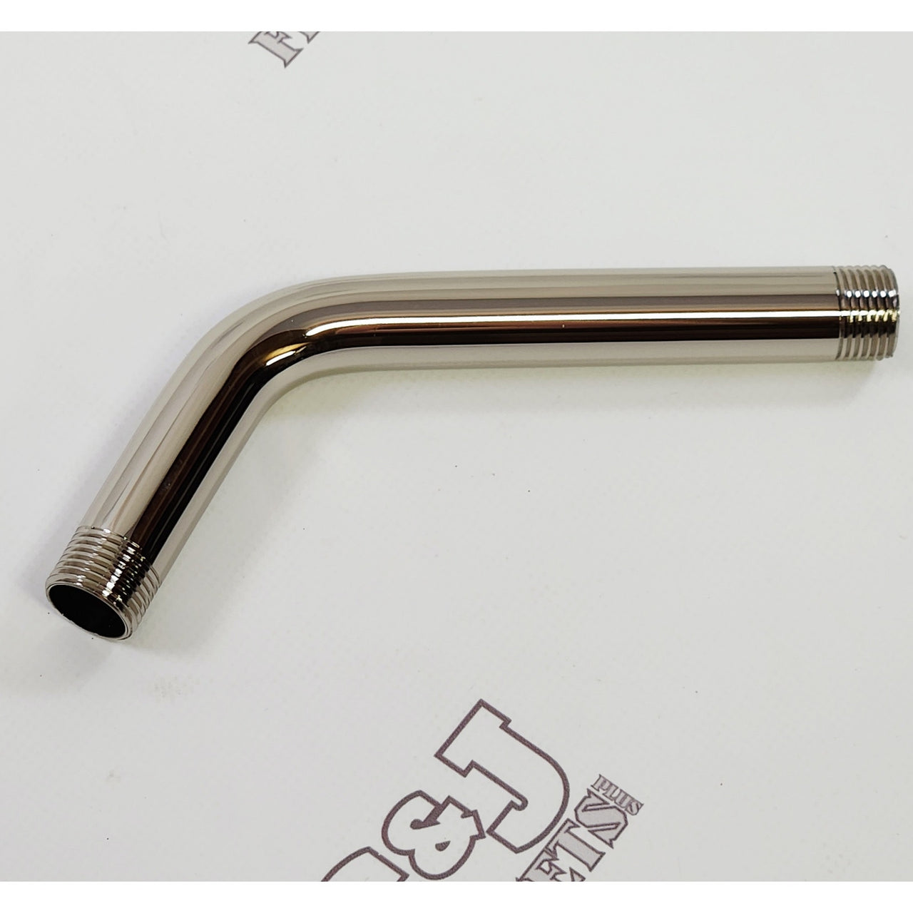 Jaclo 8043-PN 8" Brass 60 Degree Showerarm - Polished Nickel