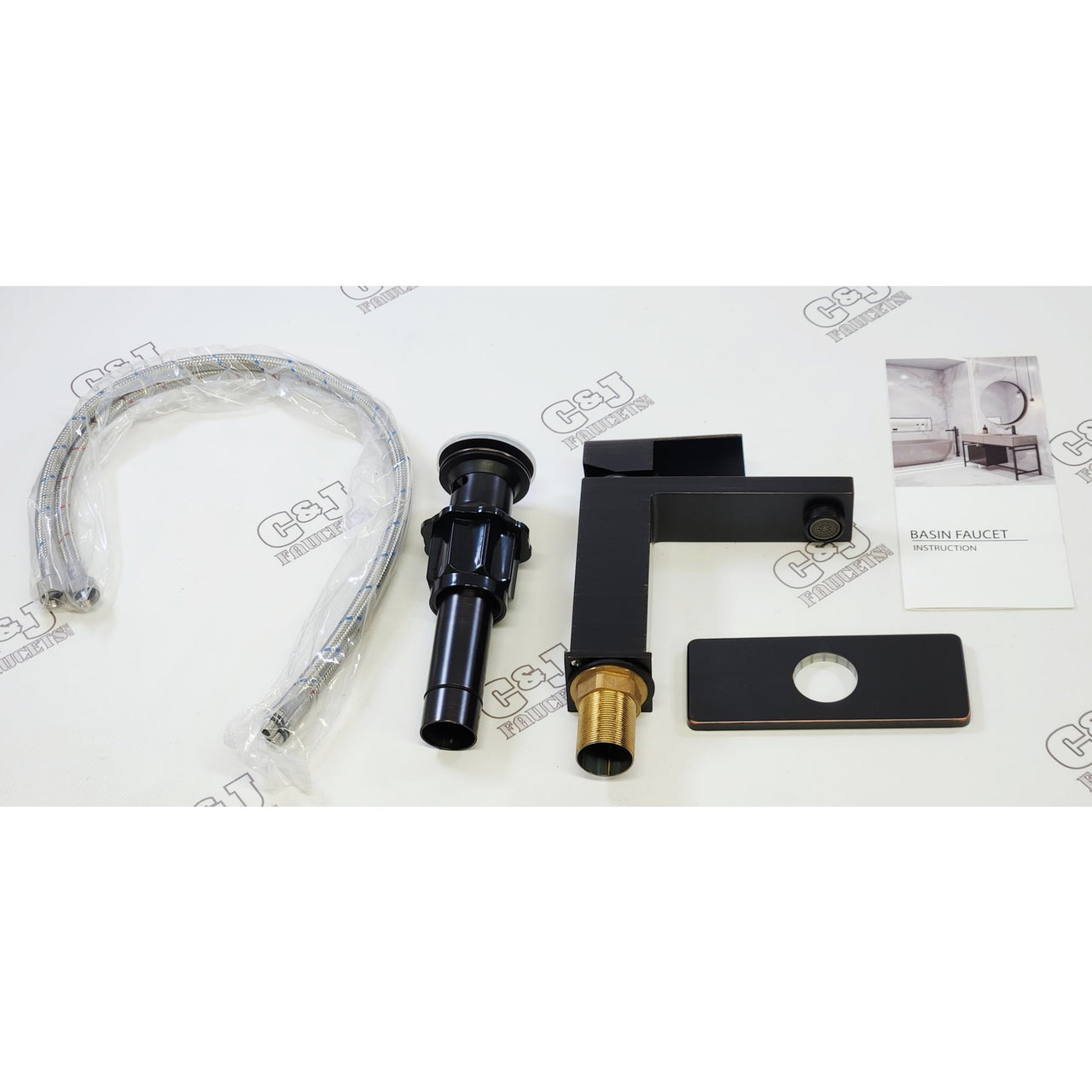 BWE A-96006-ORB-2 Single Hole Low Arc Bathroom Sink Faucet - Oil Rubbed Bronze