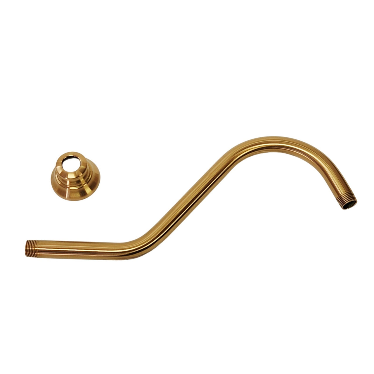 Moen S113BG Waterhill 14" Shower Arm with 1/2" Connection - Brushed Gold