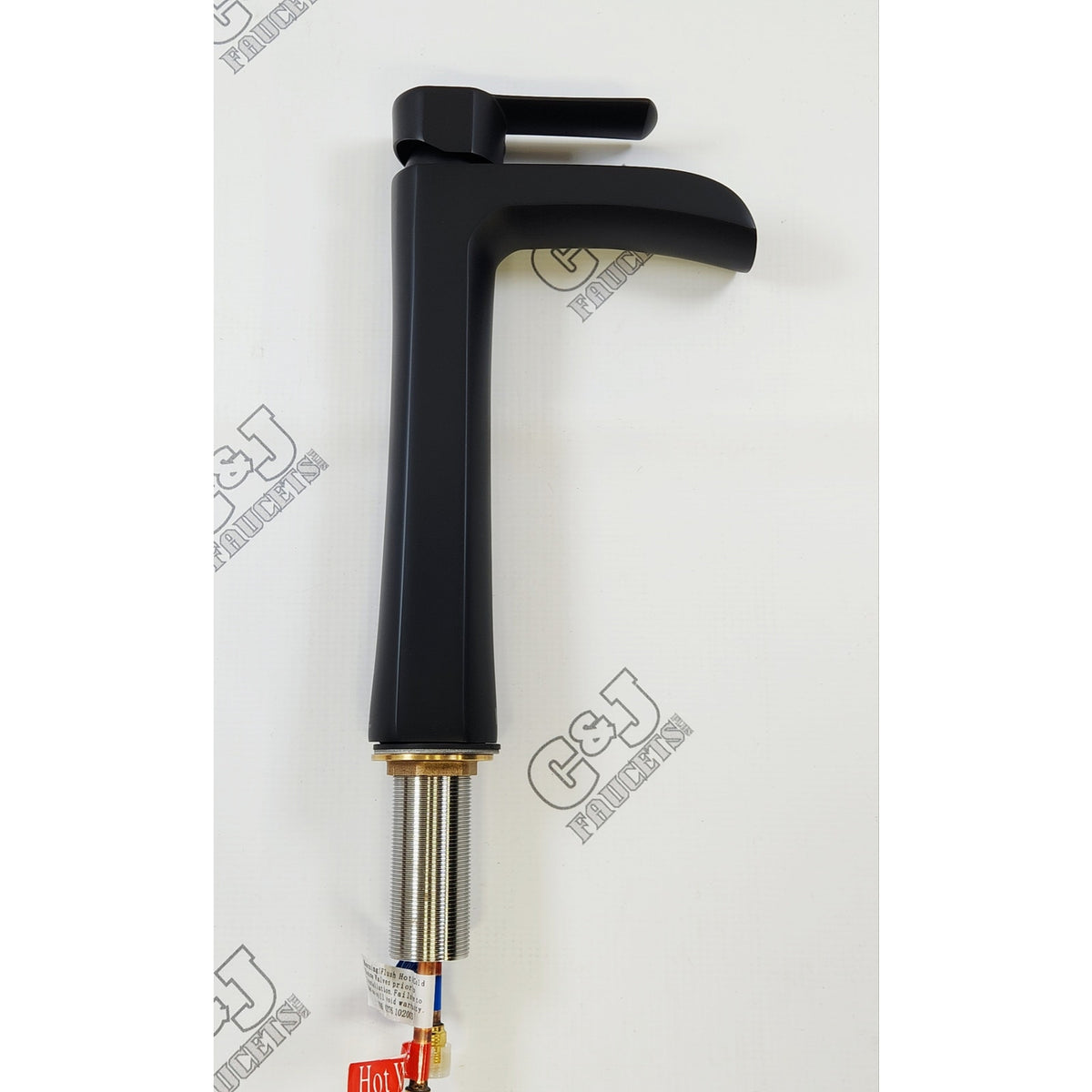 Vigo VG03024MB Niko 1.2 GPM Single Hole Vessel Bathroom Faucet -Matte Black READ