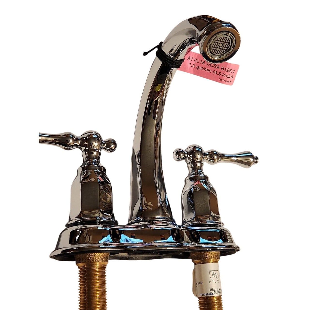 Kohler 13490-4-CP Kelston Centerset Bathroom Sink Faucet - Polished Chrome