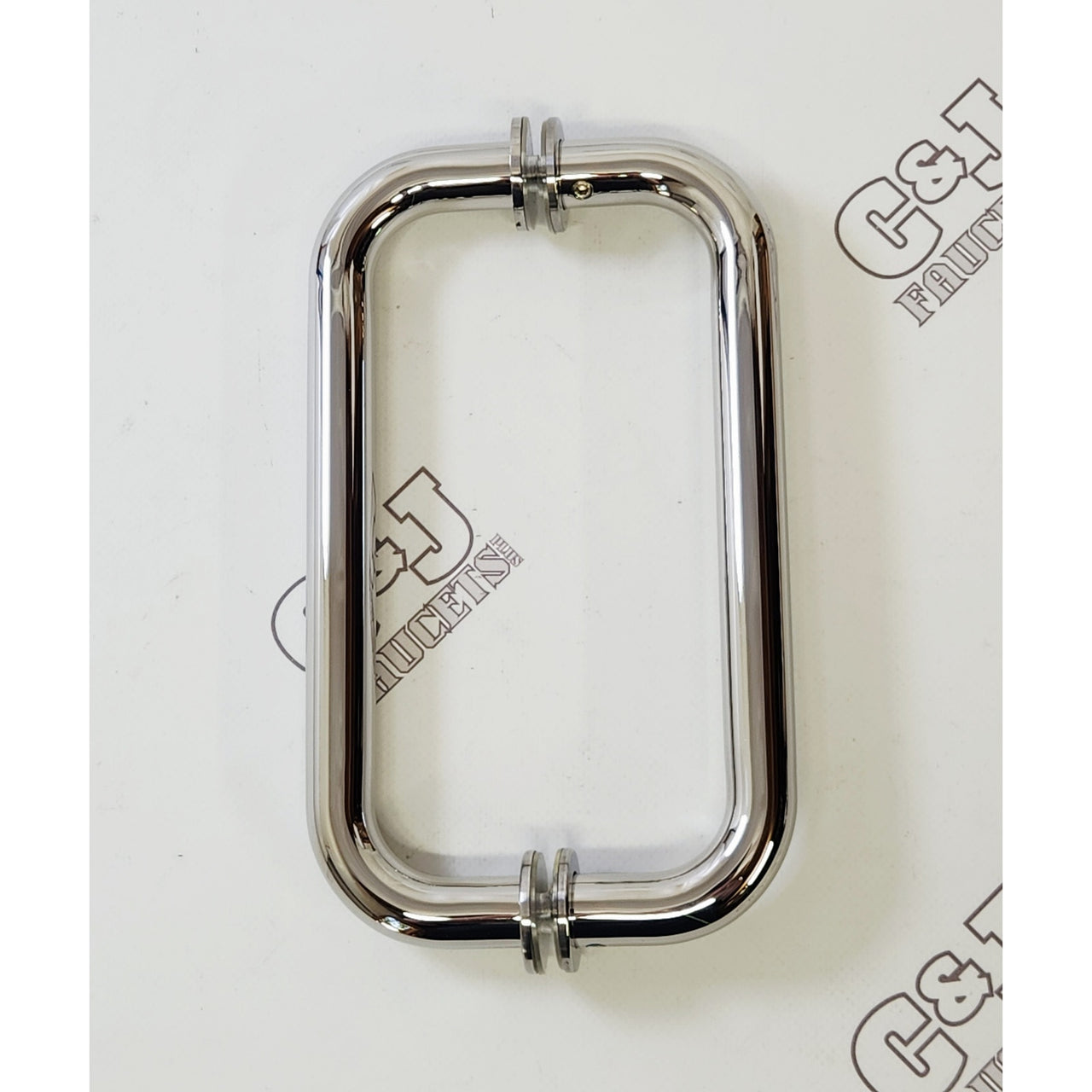 Sure-Loc SHR-1 C-Shape 8" Center Glass Shower Door Pull Handle - Flat Black