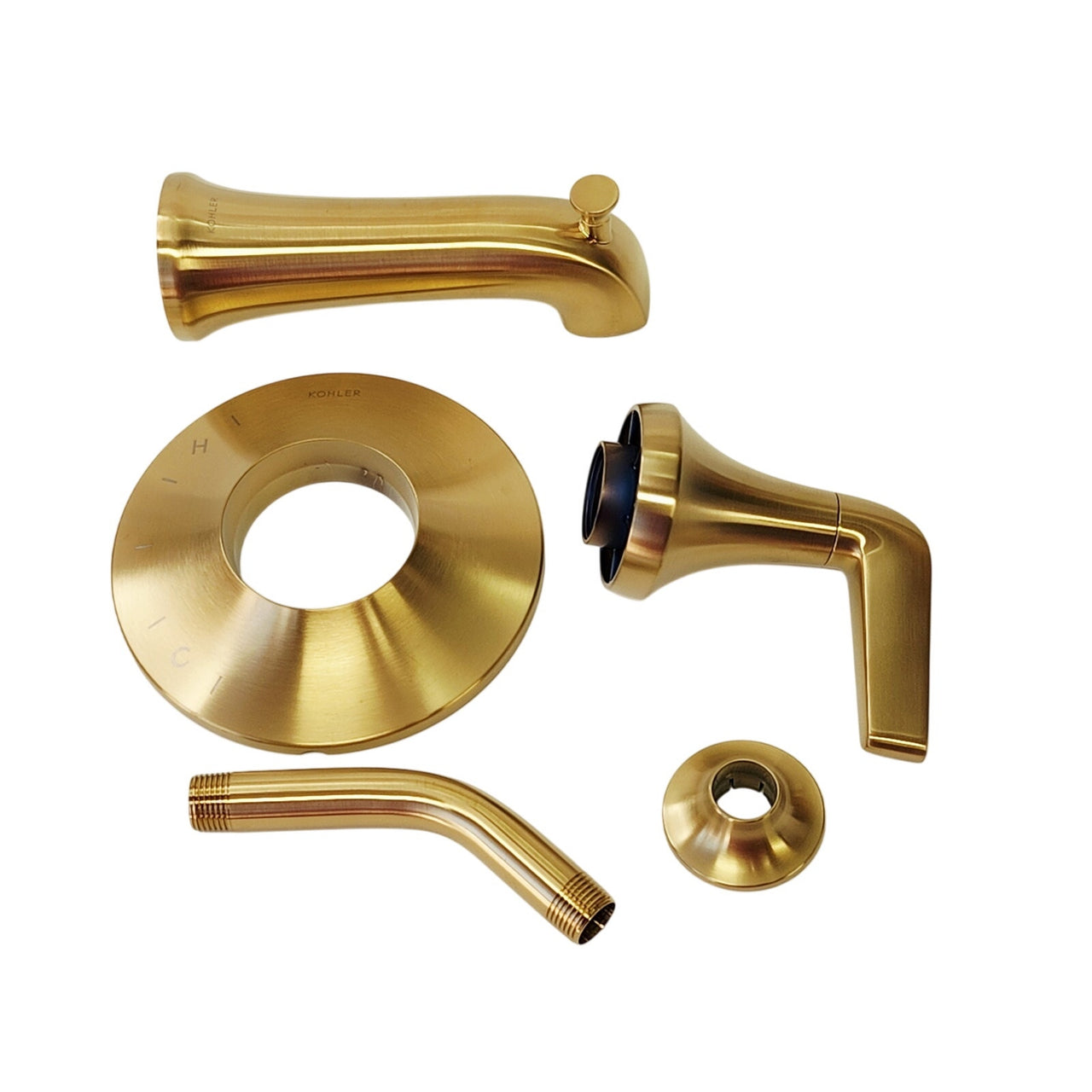 Kohler TLS22027-4-2MB Tempered Tub and Shower Trim Package - Brushed Brass