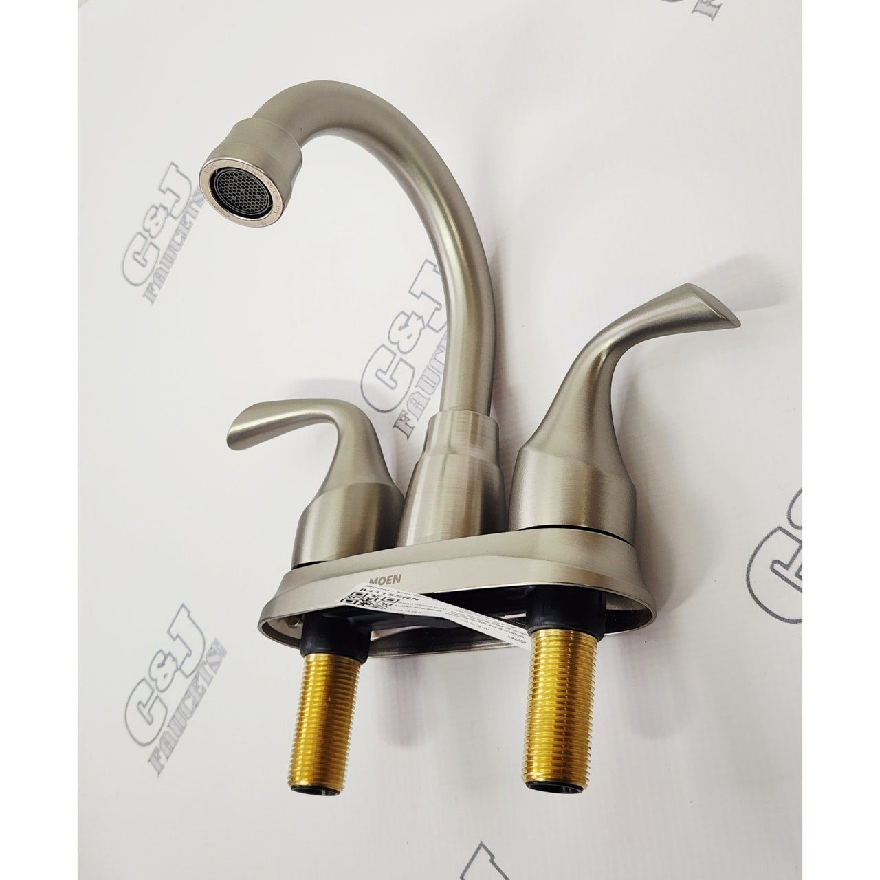Moen 84115SRN Idora Centerset Bathroom Sink Faucet - Spot Resist Brushed Nickel