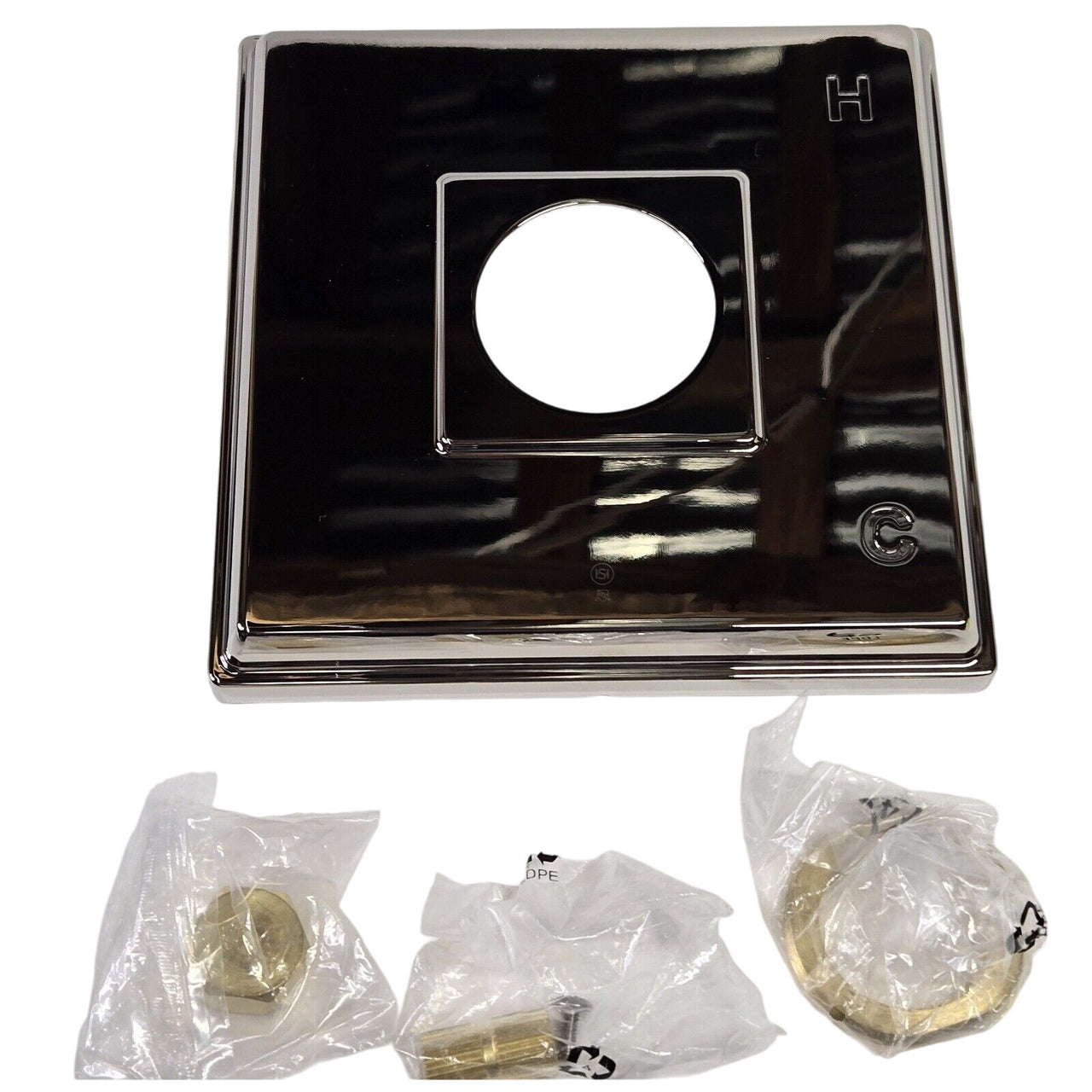 Signature Hardware 446122 Pinecrest Shower Valve Trim, No Handle-Polished Nickel