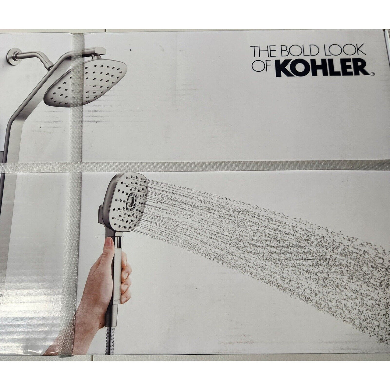 Kohler 27971-G-BN Windet 3 in 1 Showering Rail Combo - Vibrant Brushed Nickel
