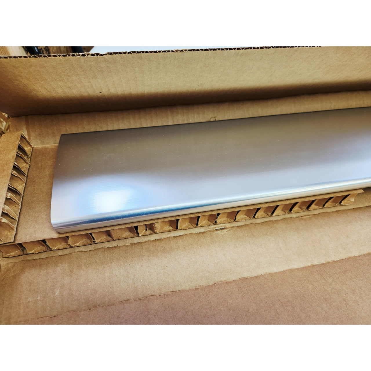 Kohler 9333-SH Groove 60" Shower Base Aluminum Drain Cover - Bright Silver