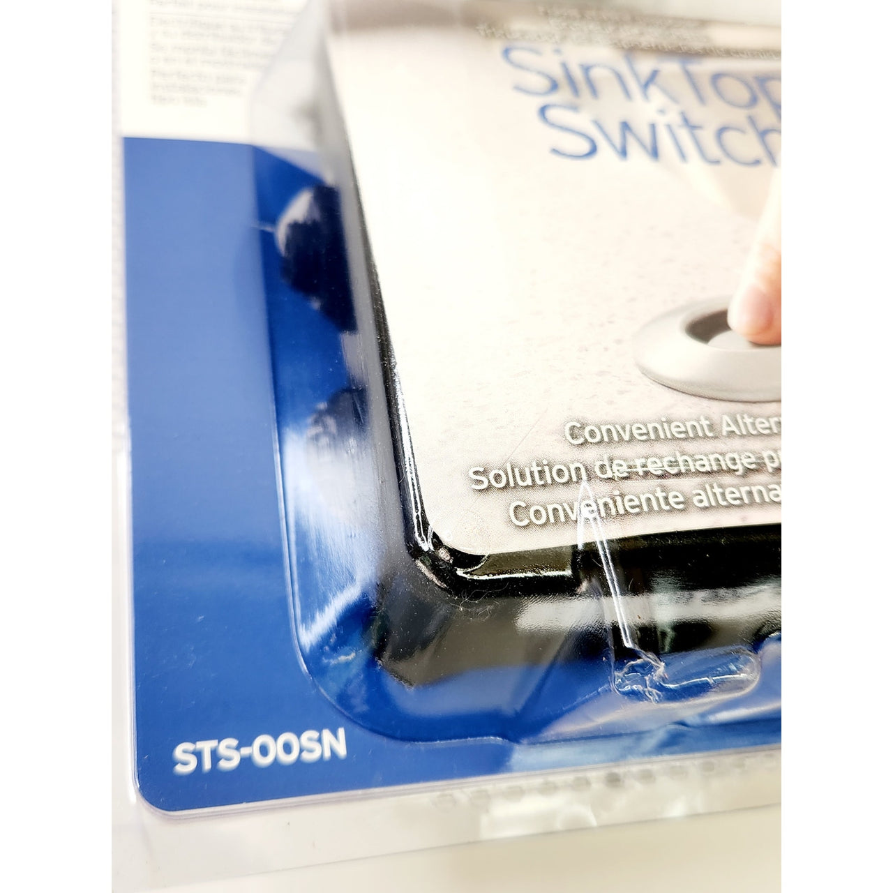 InSinkErator STS-OOSN 4-3/8 in Dual Outlet SinkTop Air Switch Kit - Satin Nickel