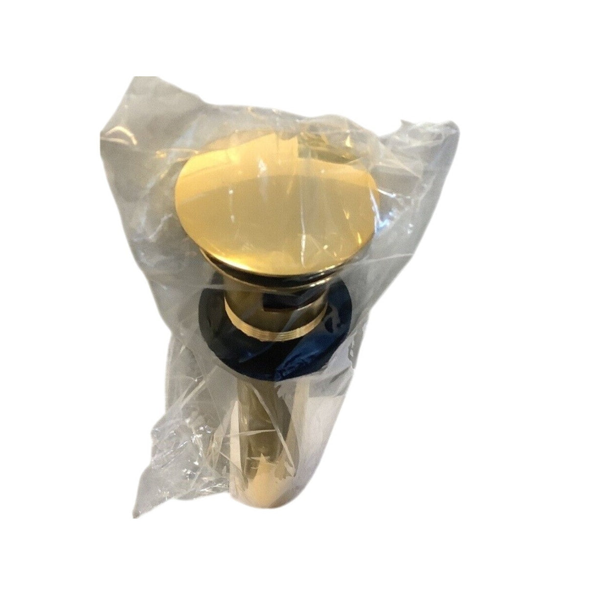 Rohl 5447IB Acqui Slotted Touch Seal Dome Drain With 6" Tailpiece -Italian Brass