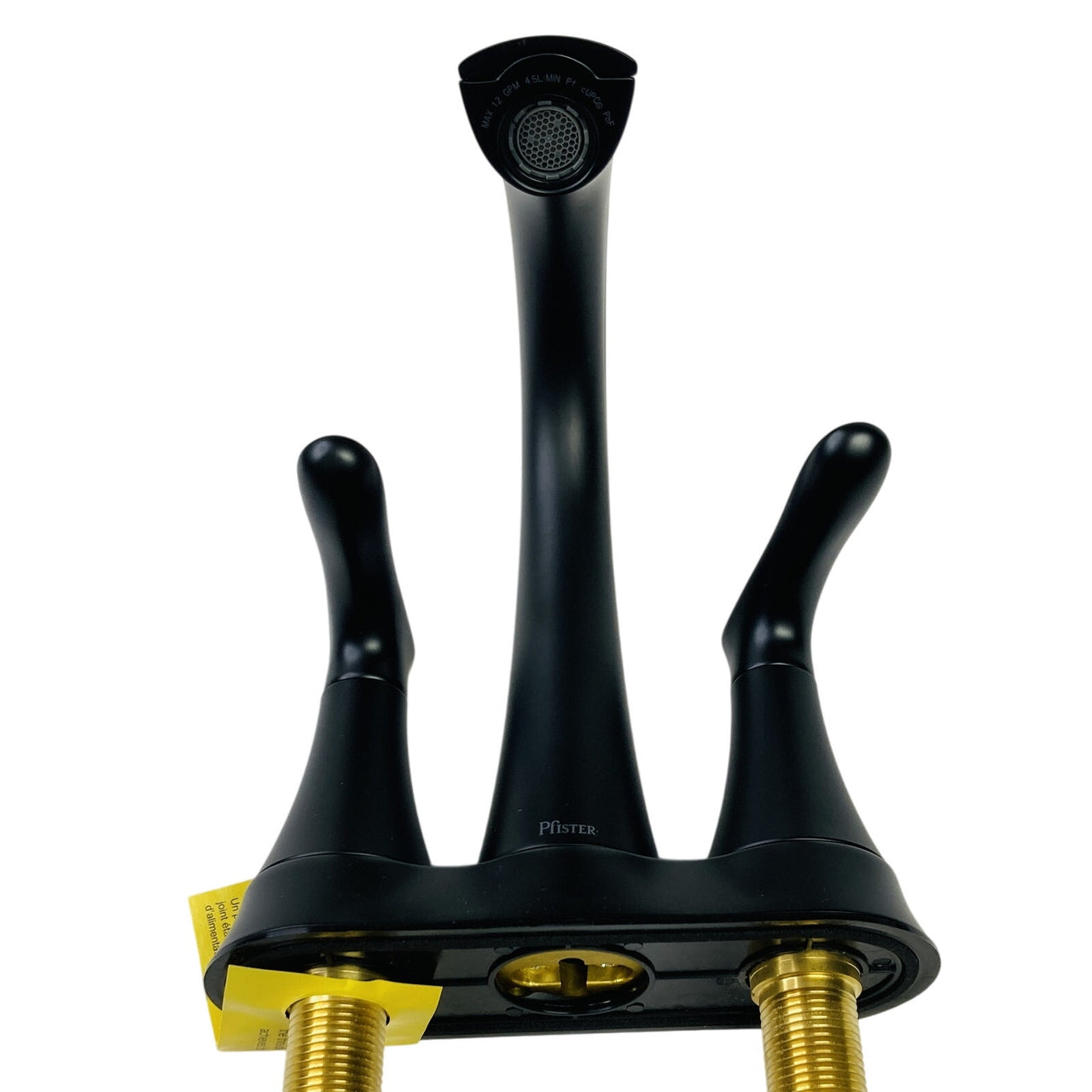 Pfister LG48-WRPB Weller 1.2 GPM Centerset Bathroom Faucet - Matte Black