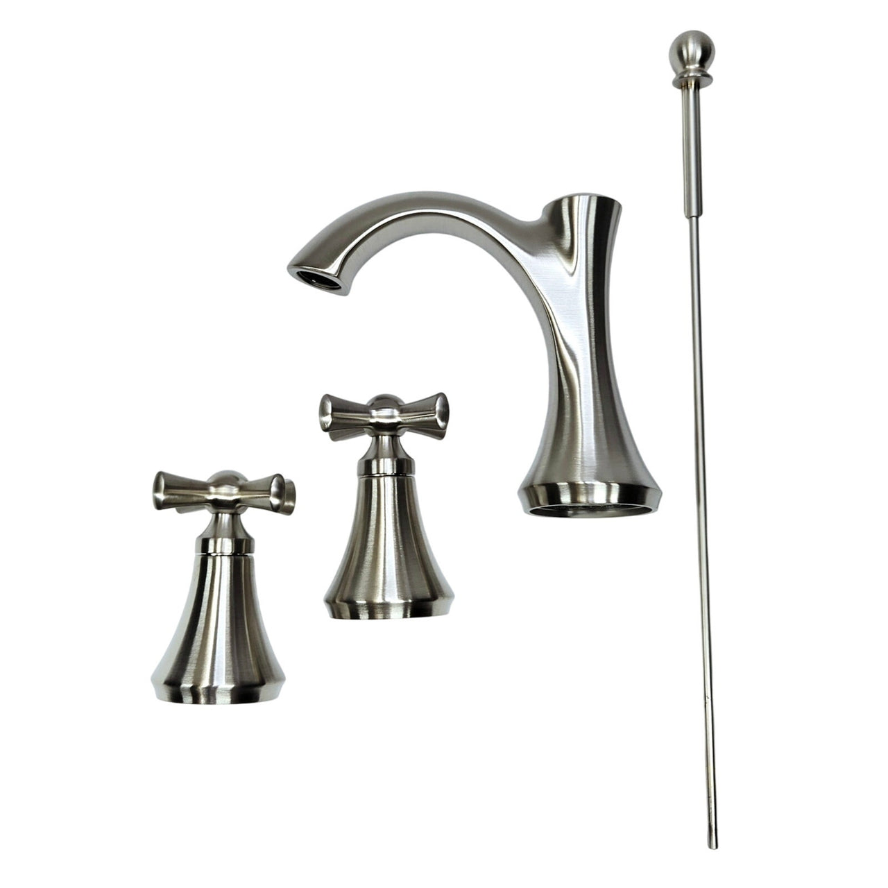 Moen T4524BN Wynford Widespread 2- Handle Bathroom Sink Faucet - Brushed Nickel