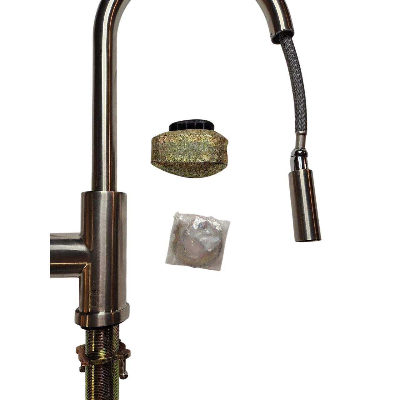 Signature Hardware 453882 Ravenel Single-Hole Kitchen Faucet - Stainless Steel