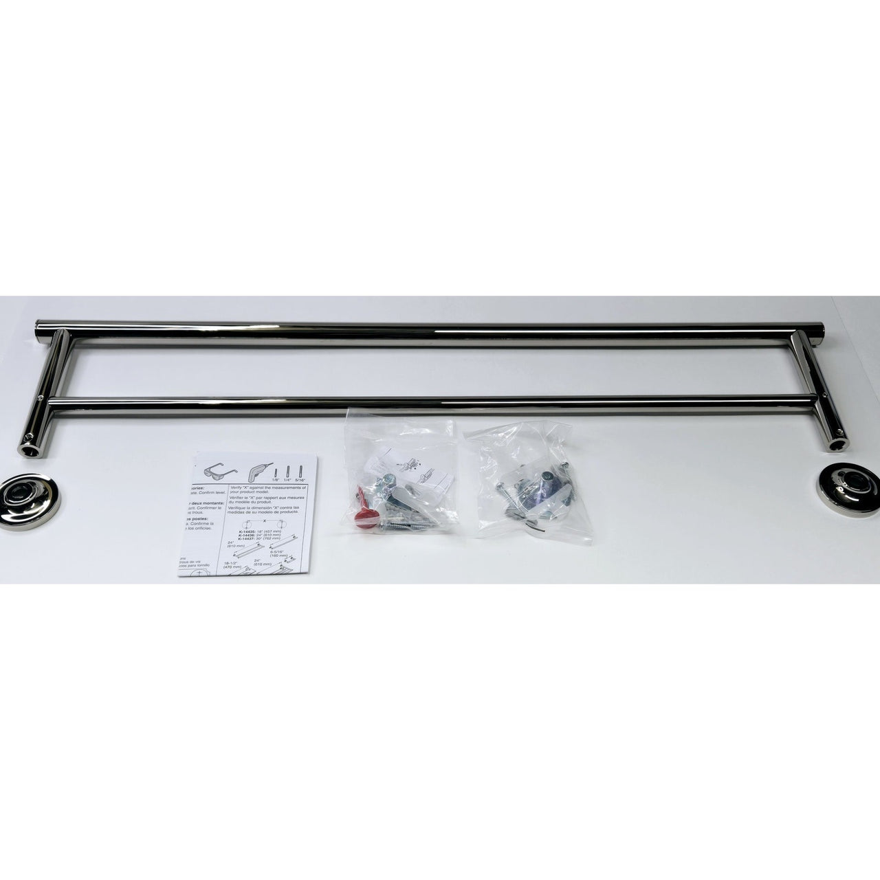 Kohler 14375-SN Purist Towel Bar - Polished Nickel