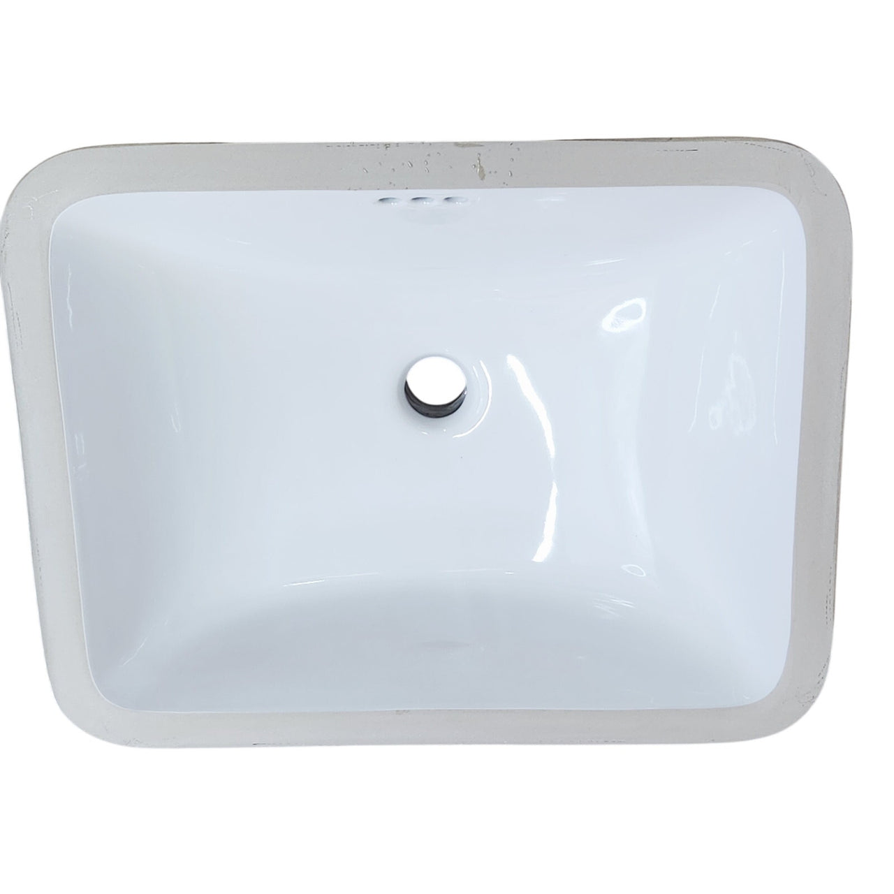 Signature Hardware 498227 Mangrove 18" Rectangle Undermount Bathroom Sink -White