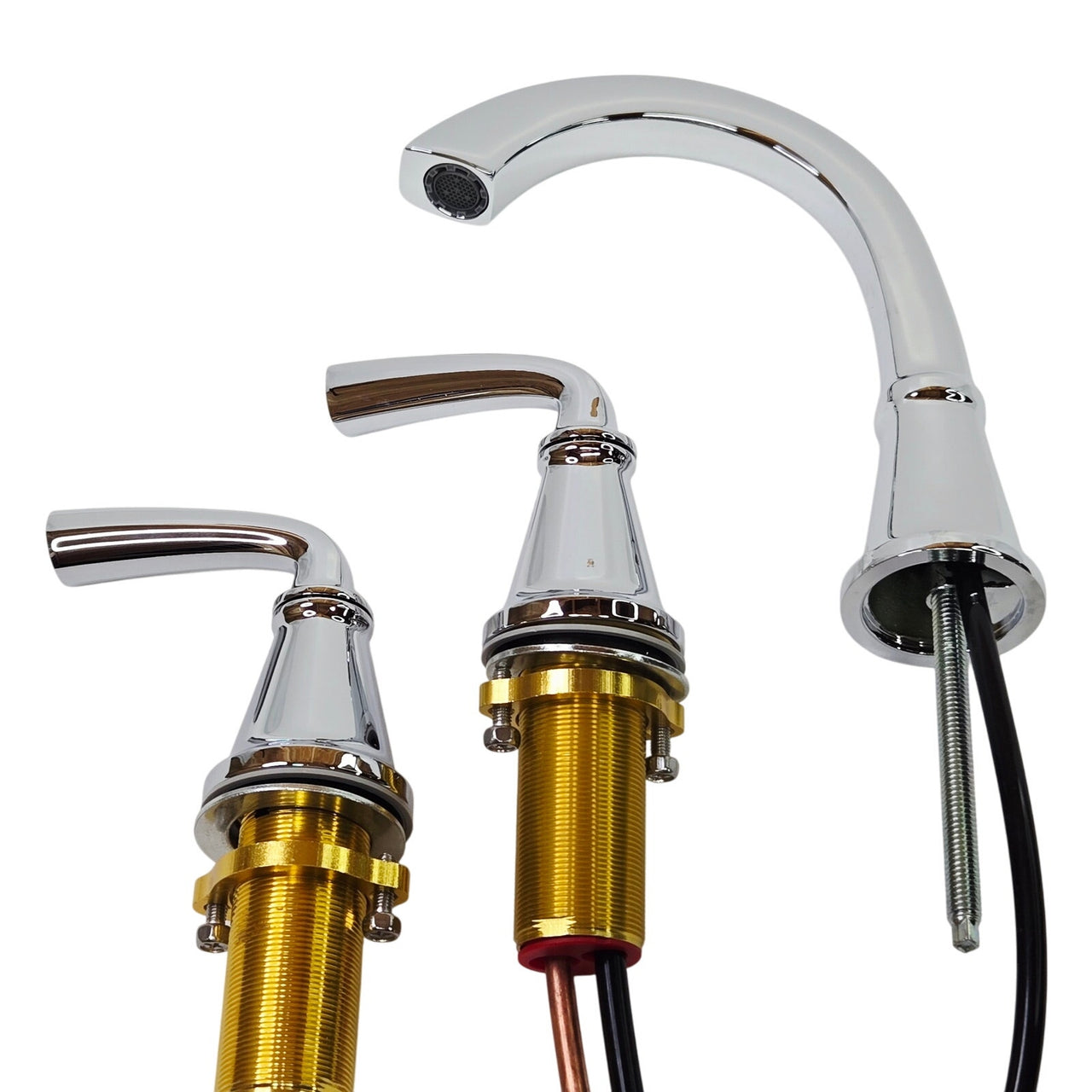 Delta 35864LF Geist 1.2 GPM Widespread Bathroom Faucet w/Drain Assembly - Chrome