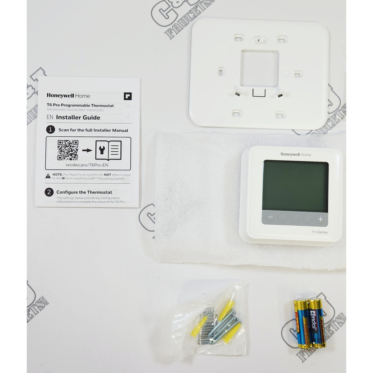 Honeywell TH6210U2001 T6 Pro Digital Programmable Thermostat - White