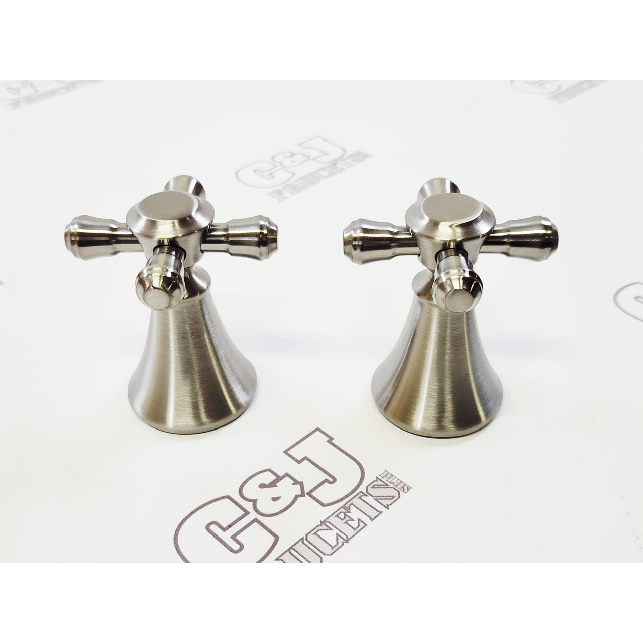 Delta H295SS Cassidy Traditional Bathroom Faucet Handles - Brilliance Stainless