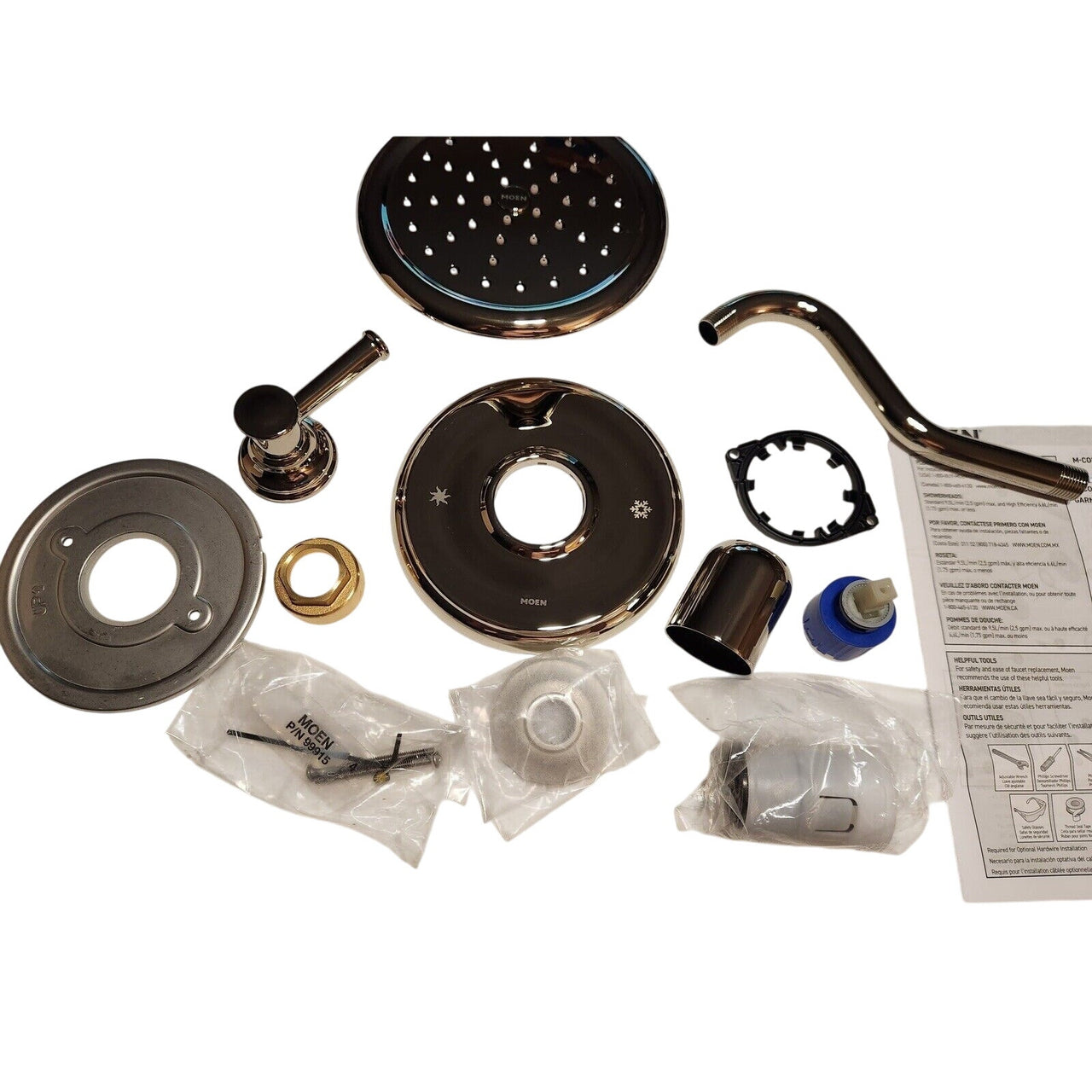 Moen UT3312NL Belfield M-CORE 3-Series Valve Trim, No Valve - Polished Nickel
