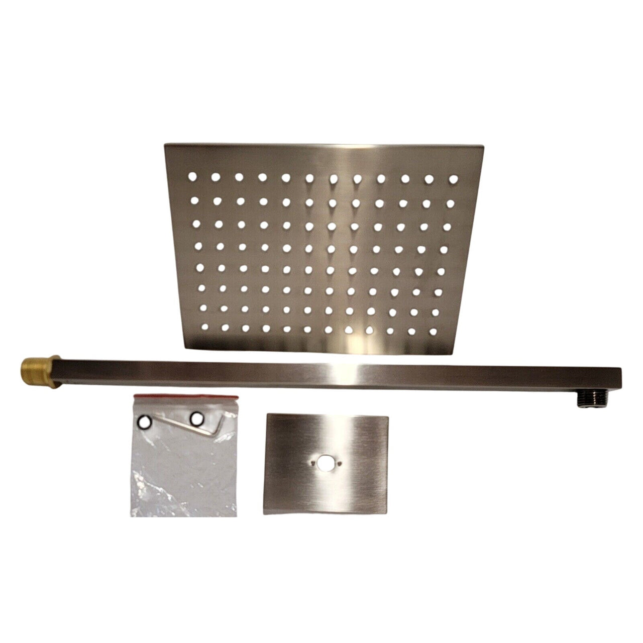 Signature Hardware 449408 Rigi 1.8 GPM Rain Shower Head - Brushed Nickel