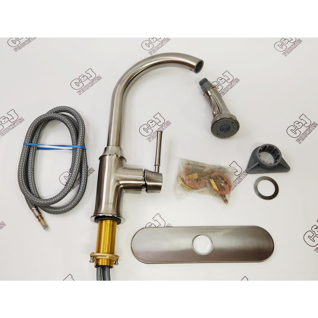 hansgrohe 04215800 Talis C High Arc Kitchen Faucet - Stainless Steel Optic READ