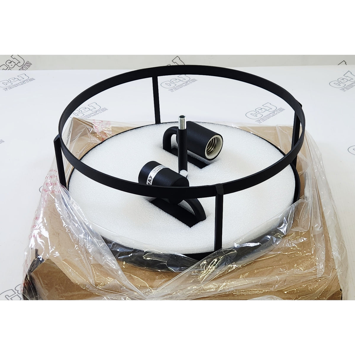 Generation Lighting GLO1132C-TXB Luning 13" Outdoor Ceiling Light-Textured Black
