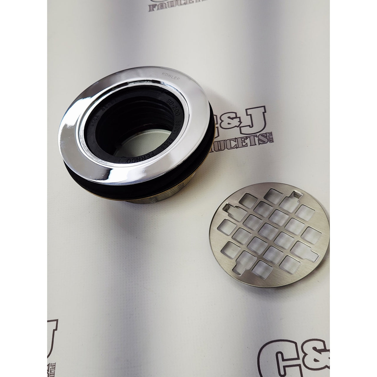 Kohler 9132-CP Round Shower Drain - Polished Chrome