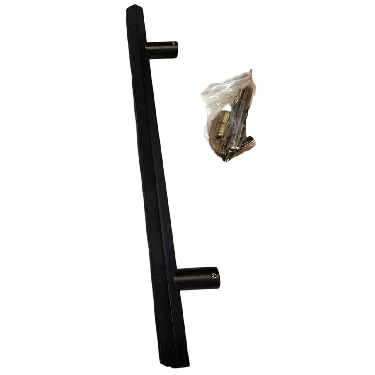 Signature Hardware 479540 Khoit 12" C-C Back to Back Door Pull - Matte Black