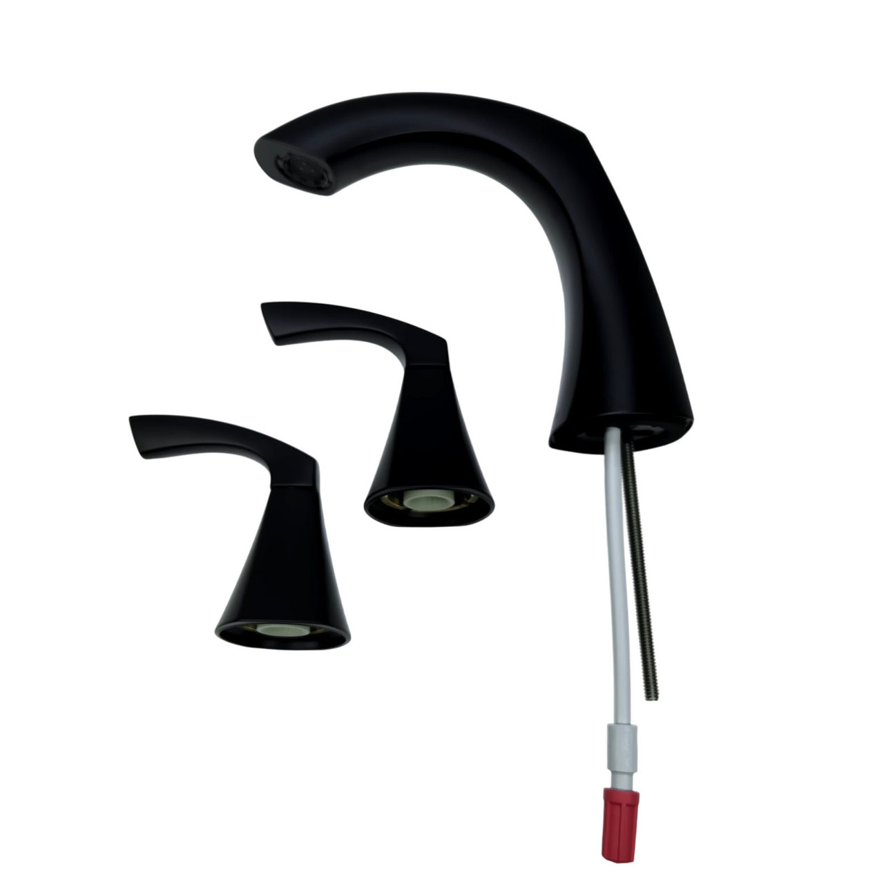 Moen 84504BL Lindor Widespread 2-Handle Bathroom Sink Faucet - Matte Black READ