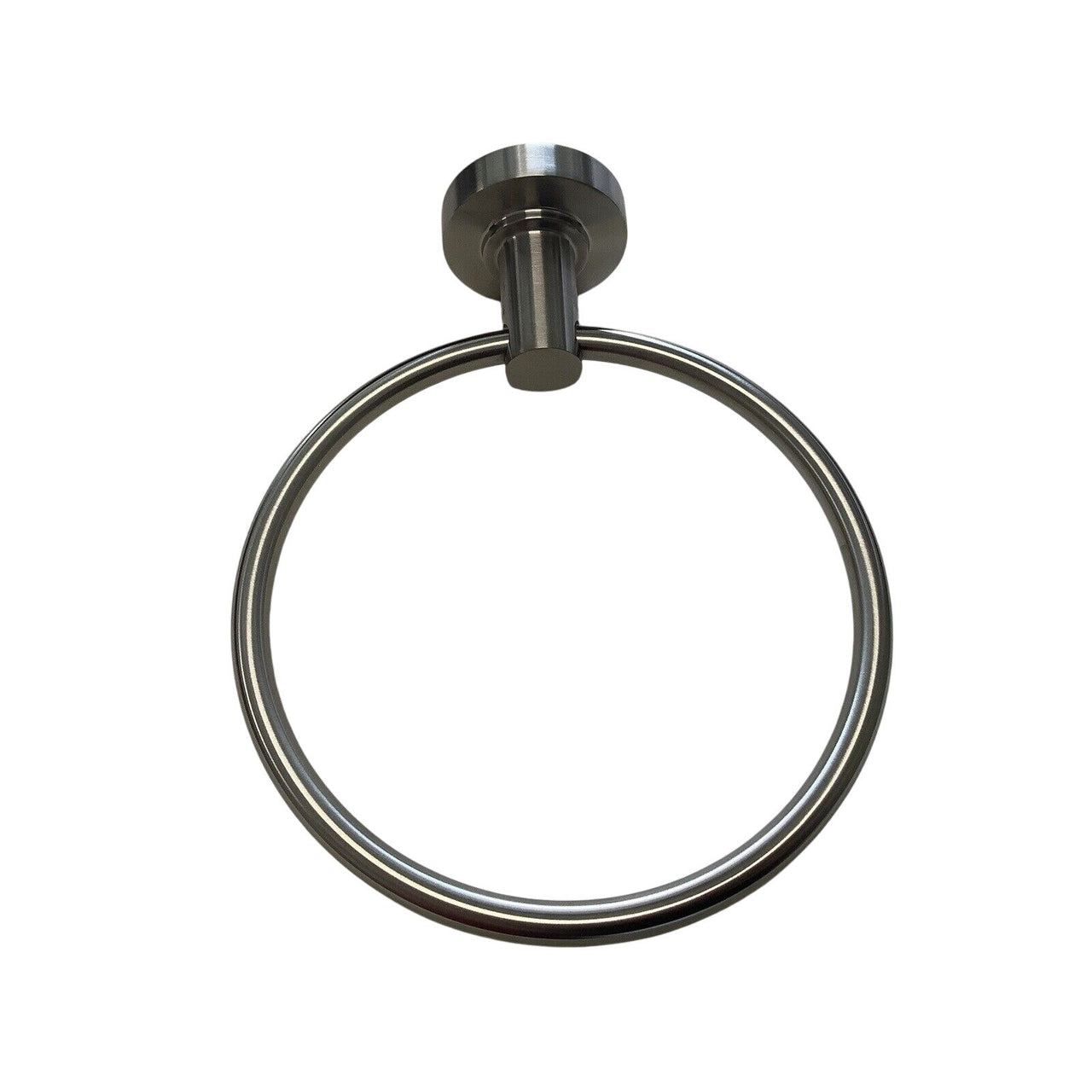 Signature Hardware 483948 Lexia Wall Mounted Towel Ring - Brushed Nickel