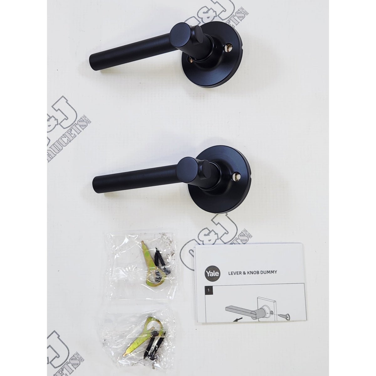 Yale Expressions YOWN25.HLDUS19 Holden Dummy Lever Owen Rose - Flat Black