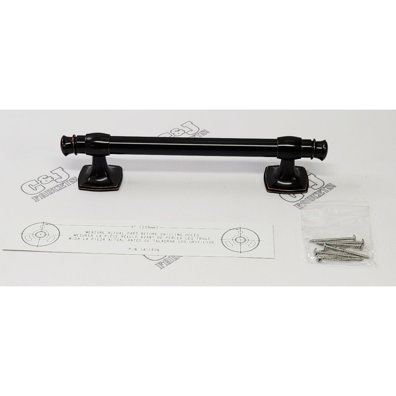 Kohler R27237-2BZ Arsdale 9 in Grab Bar - Oil Rubbed Bronze