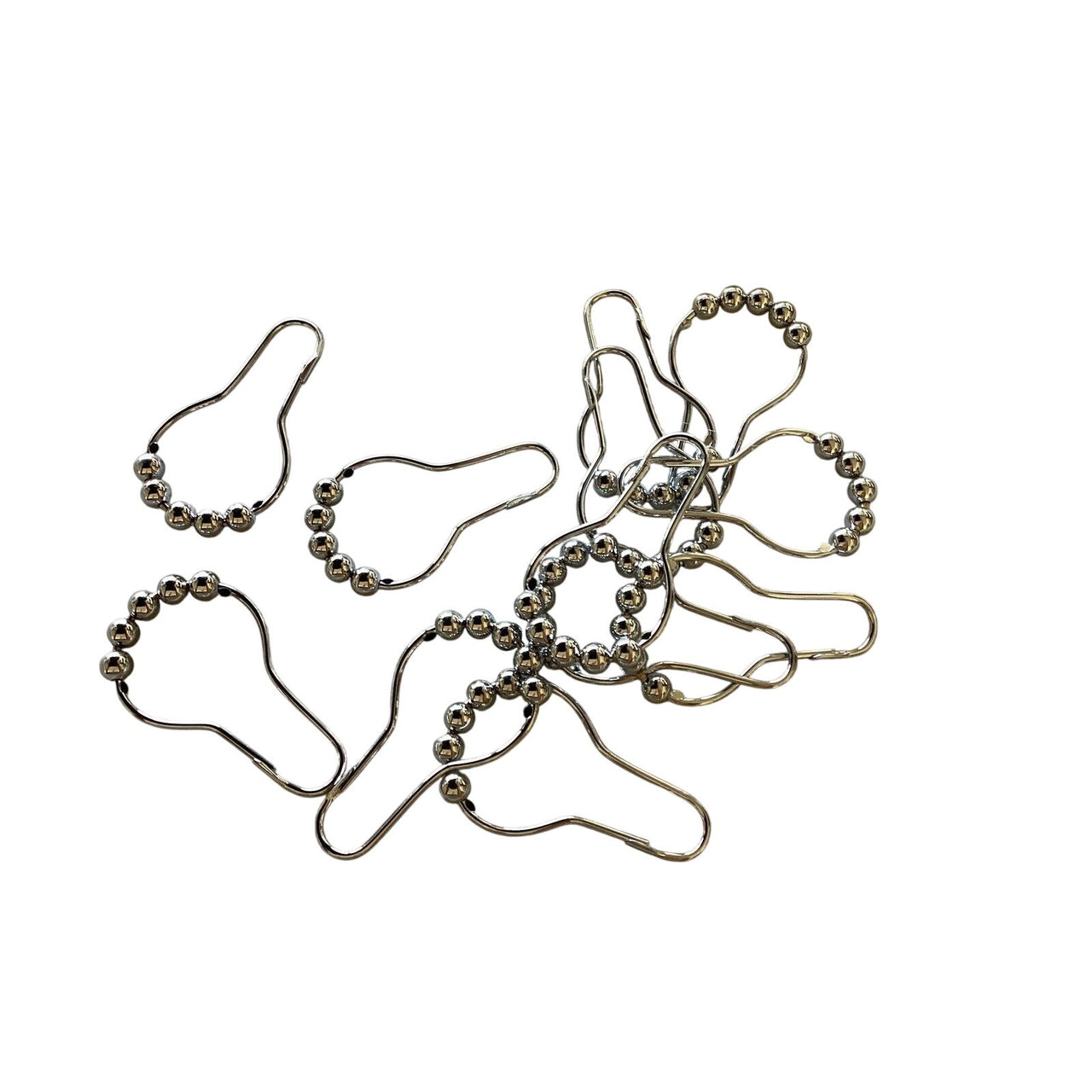 Signature Hardware 466820 Roller Ball Shower Curtain Rings - Chrome