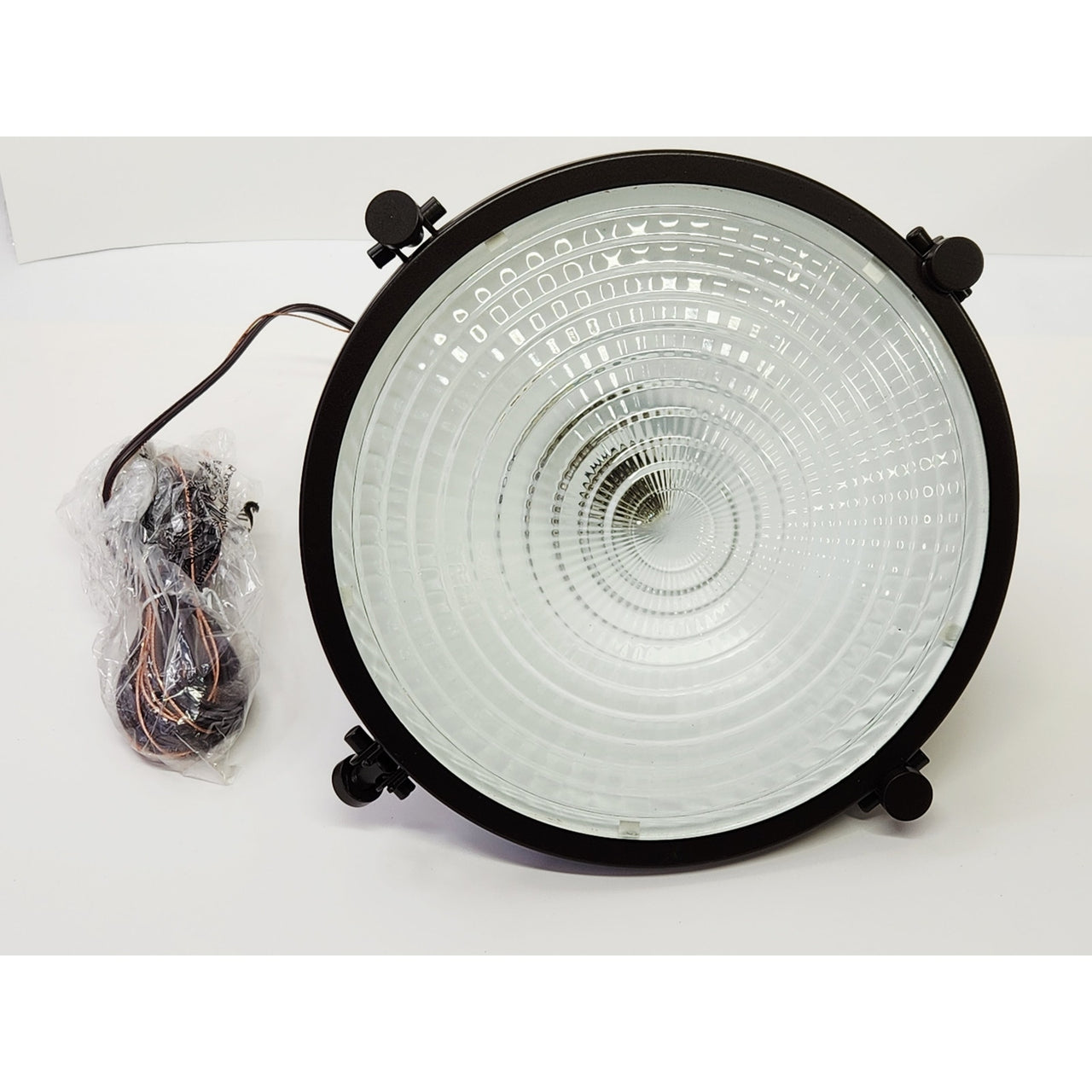 Progress Lighting P5188-108 Fresnel Lens 12" Wide Pendant - Oil Rubbed Bronze