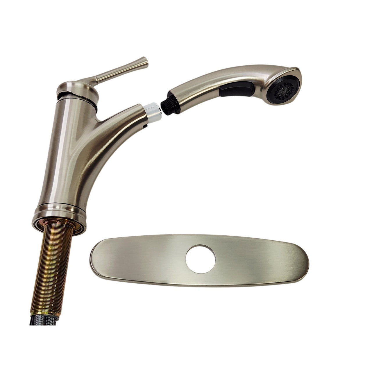 Glacier Bay 1006 744 001 Hemming Single-Handle Kitchen Faucet - Stainless Steel