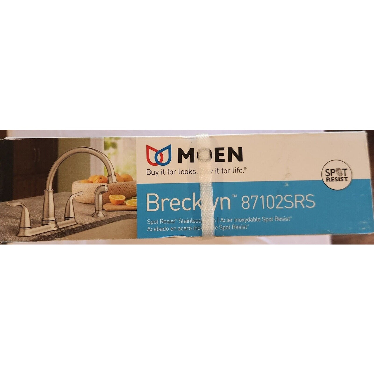 Moen 87102SRS Brecklyn 2-Handle Standard Kitchen Faucet - Spot Resist Stainless
